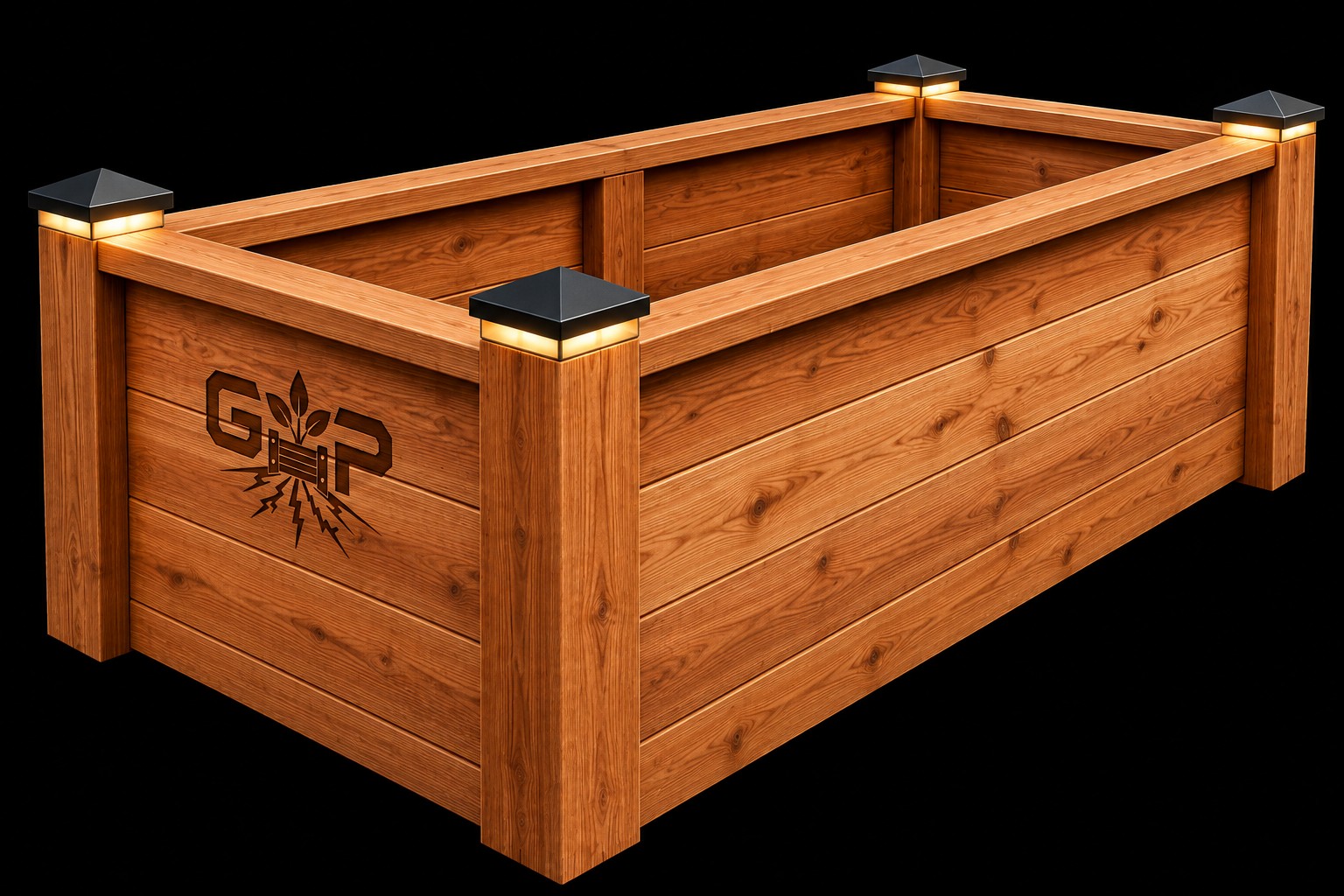 Grow Pros cedar raised garden bed