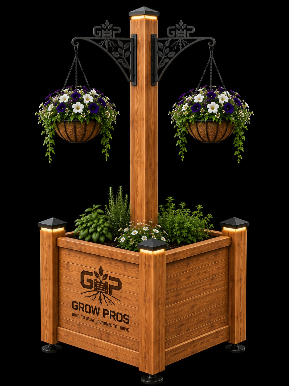 Grow Pros illuminated tower planter